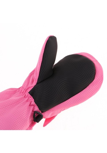 Suntek Çocuk Bebek Kış Eldivenleri Su Geçirmez Kayak Pembe-l Pembe L Çok Renkli