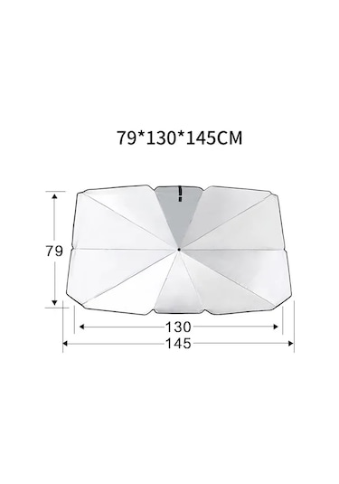 Araç Oto Güneşlik Katlanabilir Şemsiye Ön Cam Güneşlik 145cm-80cm