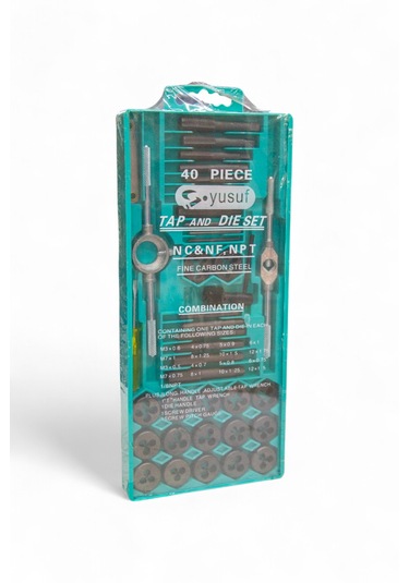 40 Parça M3-m12 Kılavuz Pafta Seti