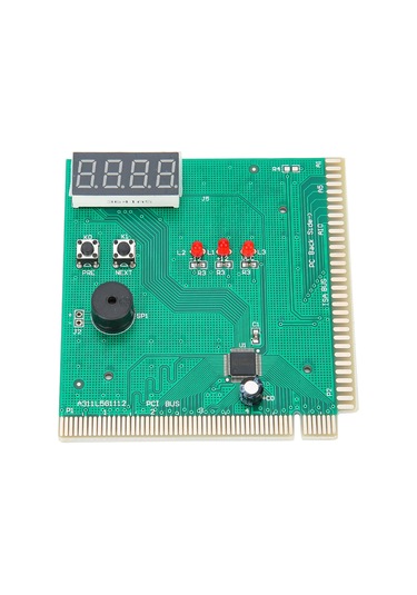 Shineyee Bilgisayar Anakart Arıza Tespit Kartı - 4 Haneli Sayı Gösterimi, Sesli Uyarı, Pcı Uyumlu, İngilizce Kılavuz