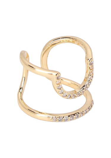 Lemestar Kadınlar İçin Ayarlanabilir Tırnak Yüzükü, Elektroplated Bakır Malzeme, Sağlıklı Ve Şık Manikür Aksesuarı, Günlük Ve Özel Etkinlikler İçin Gold