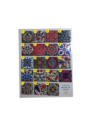 Ahşap Seramik Çini Desenli Kutu
