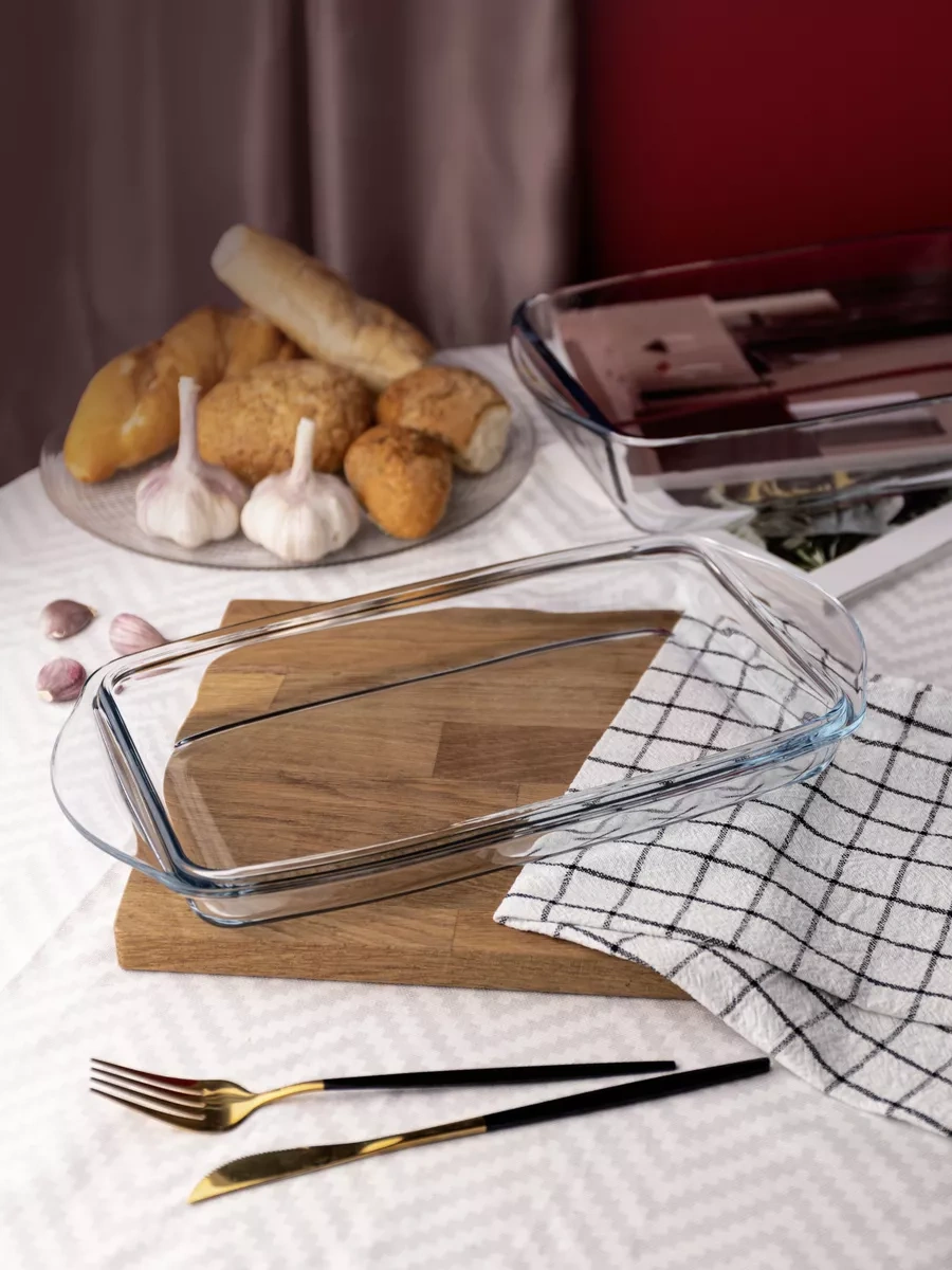 Borcam Cam Fırın Ve Pişirme Kabı 4,1 Litre 9218395 Beyaz