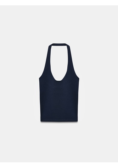 Dilvin 21052 Halter Yaka Top-k.lacivert
