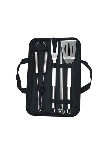 Suofeng 7 Parça Paslanmaz Çelik Mangal Seti, Dış Mekan Ve Ev Kullanıma Uygun, Bbq Aletleri Kombinasyonu, Kumaş Çanta İle Taşınabilir Çok Renkli