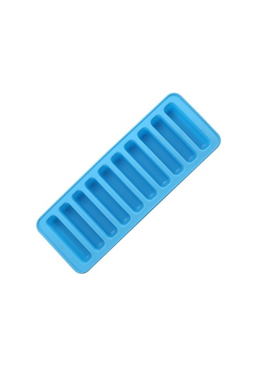 1 Adet Silikon Buz Çubuğu Kalıbı Ekmek Bisküvi Mafen Cup Kek Kalıbı Mutfak Pişirme Tepsisi Yüksek Sıcaklık Pişirme Aletleri Mavi