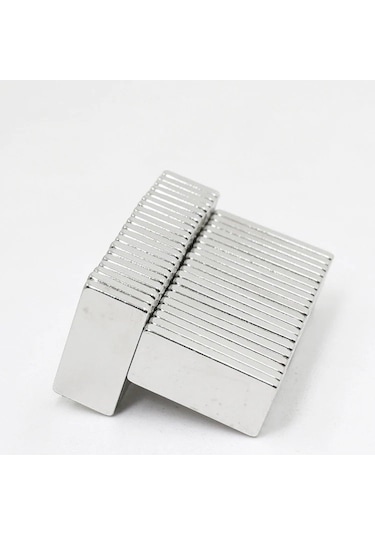 20 Adet Neodyum Mıknatıs Magnet 30x10x2 Mm Dikdörtgen Güçlü Mıknatıs