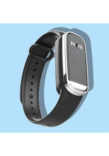 Homyl Ultrasonik Kovucu Bileklik Yürüyüş Için Akıllı Siyah