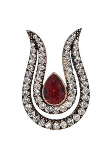 Lale Broş Muhteşem Yüzyıl Elmas Montur Ottoman Style Sevgiliye He