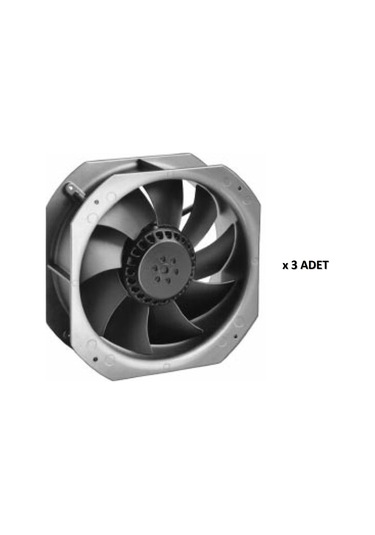 3'lü EBMPAPST 280x280x80 mm W2E250-HL06-01 230 AC Aksiyal Kompakt Fan
