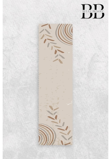 Belle Benoit Baskılı Amerikan Servisi Runner 140x40 Cm Desen43