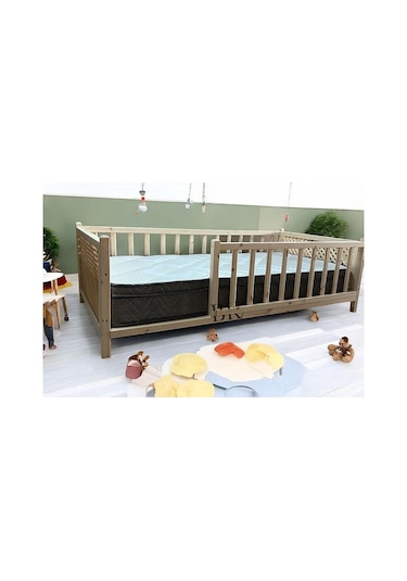 So Chic Doğal Ahşap Montessori Bebek Ve Çocuk Karyolası 70 X 130