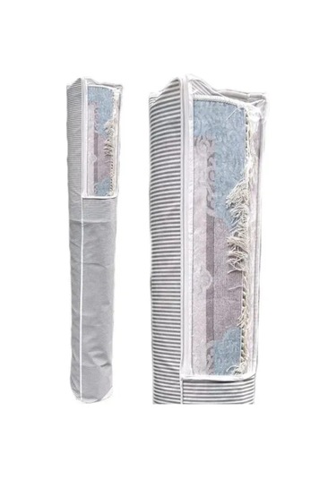 Pencereli Halı Hurcu /halı Saklama 6m2 Standart 38 210 Cm Gri-beyaz