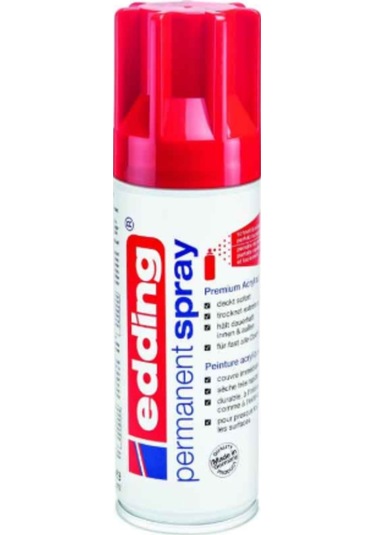 Edding Permanent Akrilik Spray 5200952 Traffic Red Glosy