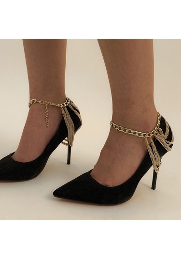 Suntek Katmanlı Püskül Halhal Zarif Hediye Gece Altın Altın