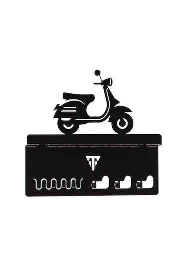 Torque-MX Metal Dekoratif Anahtar Askısı EA12 Siyah