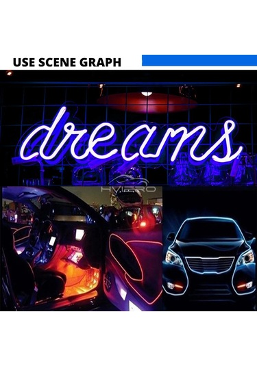 Sıcak Satış 1/2/3/5m Araba Iç Aydınlatma Led Kapı Şeritleri Dekorasyon Çelenk Teli Yellow-usb 3m 1 Piece Set