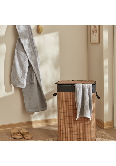Karaca Home Gillina Bambu Kirli Sepeti 40x30x59 Cm Kahve