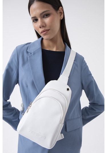 Bnt 1543 Çapraz Çanta Beyaz Beyaz