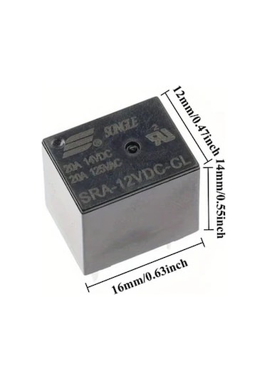 Topnotch 5 Adet Sra-24vdc-cl 5pin Endüstriyel Röle 20a 5v 12v 24v Dc Bakır Kontak