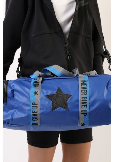 Erkek Çocuk Yıldız Baskılı Spor Çanta - Mavi