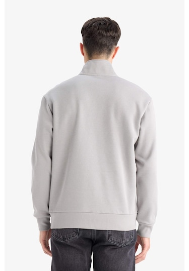 Defacto Regular Fit Dik Yaka Yarım Fermuarlı İçi Yumuşak Tüylü Basic Düz Sweatshirt X7405az25augr198 Gri Defacto Regular Fit Dik Yaka Yarım Fermuarlı İçi Yumuşak Tüylü Basic Düz Sweatshirt X7405az25augr198 Gri