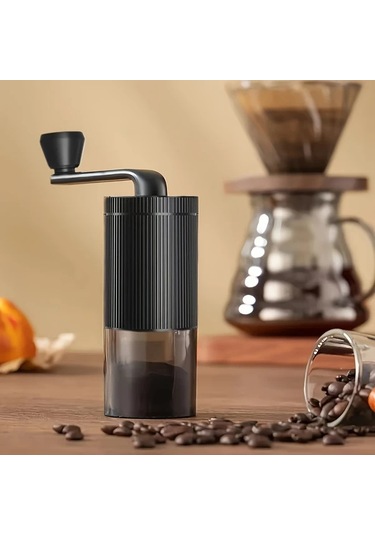 Cordial Siyah Manuel Taşınabilir Kahve Değirmeni, Ayarlanabilir Öğütücü, Ofis Ve Seyahat İçin