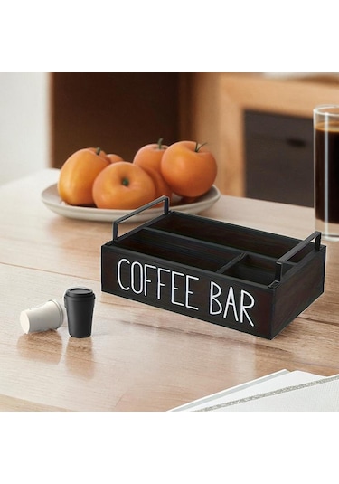 Suntek Ev Partisi Restoranı Için Kahve İstasyonu Siyah