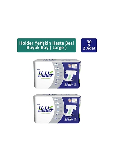 Holder Yetişkin Hasta Bezi Büyük Boy L 2 x 30'lu