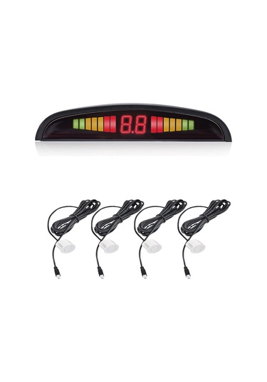 GPR AUTO PARTS TÜRKÇE KONUŞAN PARK SENSÖRÜ LED GÖSTERGELİ BEYAZ S