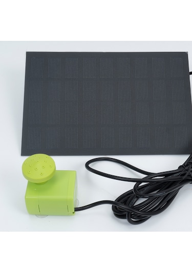 Geeksen Güneş Enerjili Kuş Banyosu Çeşmesi - 9 Nozullu Lotus Desenli Bahçe Dekoru, 10-100cm Su Yüksekliği