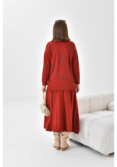 Ftz Women Kadın Etekli Takım Kiremit 20559-kiremit Kiremit