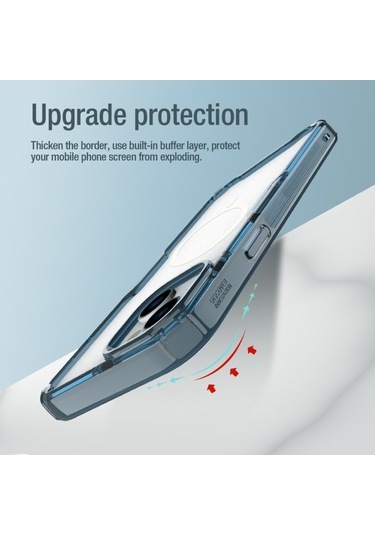 Bloomnest İphone Uyumlu 15 Magsafe Pc + Tpu Kılıfı, Nillkın Ultra Clear, Çizilmeye Dayanıklı Diğer