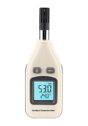 Benetech Gm1362 1.45 İnç Ekran Dijital Nem Ve Sıcaklık Ölçer Beyaz