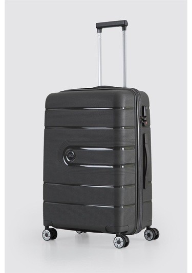 Ççs 5247 Polipropilen Büyük Boy Valiz Antrasit