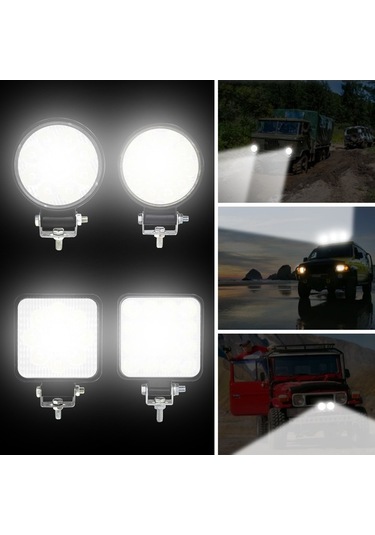 Pazly Led Işık Çubuğu Taşkın Işık Pod Off Road Sis Farı Sürüş Renkli L6685-3 Aksesuar Diğer