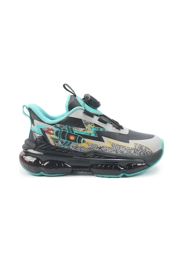 Lumberjack Nasa Pu 5pr Siyah Erkek Çocuk Spor Ayakkabı Siyah-Gri