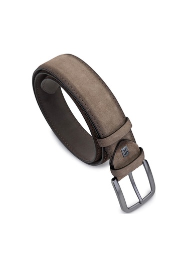 Tamer Tanca Erkek Hakiki Deri Taupe Süet Spor Kemer 171 2003 Erk Kmr Y25 Taupe Suet Tarçın