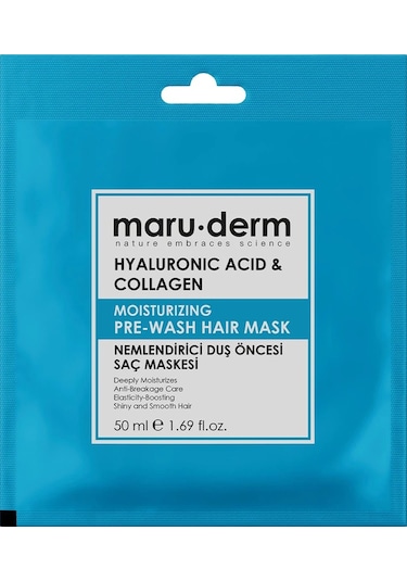 Maruderm Hyalüronik Asit Ve Kolajen Duş Öncesi Saç Maskesi 50 Ml