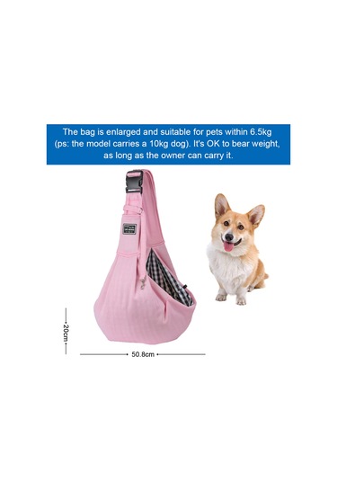 Geeksen Küçük Köpekler Ve Kediler İçin Ayarlanabilir Omuz Askılı Köpek Taşıma Çantası