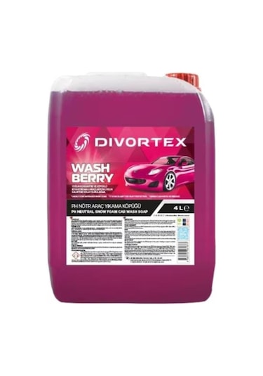 Divortex Wash & Berry Ph Nötr Yıkama Şampuanı 4 Lt