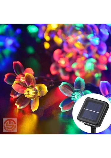 Technosmart 30 Ledli Solar Çiçekli Rgb Bayçe Aydınlatma Dekorasyo Çok Renkli