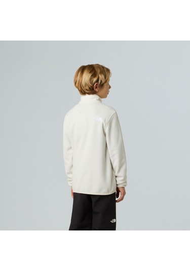 The North Face Teen Glacıer 1/4 Fermuarlı Genç Çocuk Glacier Polar Nf0a8cvgqlı1 Beyaz