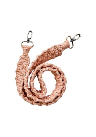 120cm El Dokuma Kamera Askısı Bohem Tarzı Çanta Omuz Askısı Çapraz Askı İpi - Pembe