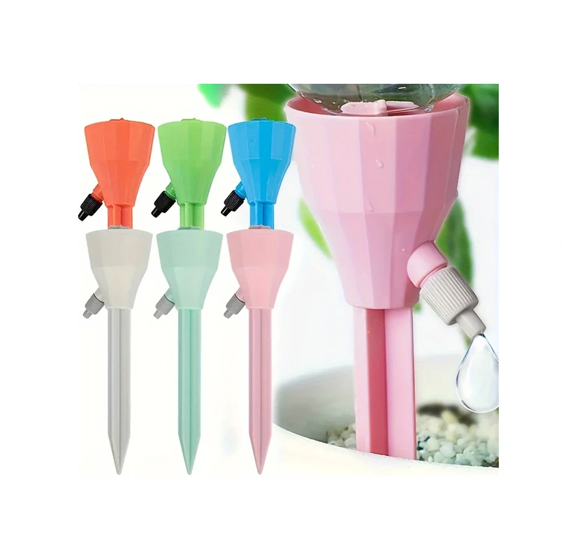 Gateesat Bej Renk 7 Parça Otomatik Bitki Sulama Sistemi Ayarlanabilir Damla Sulama Kiti