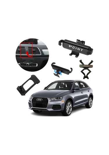 Audi Q3 Araca Özel Cep Telefon Tutacağı Robotik Oynar Başlıklı 2013 - 2018 Arası Profesyonel Ürün