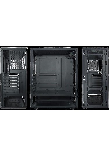 Vento VG15FE 650W Mid Tower Oyuncu Bilgisayar Kasası Siyah