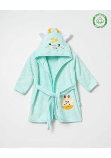 Zürafalı Bornoz Mint Mint