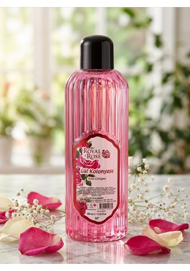 Royal Rose 60 Derece Doğal Esanslı Gül Kolonyası 400 ML