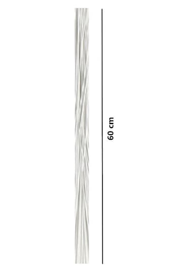 Roco Paper Çiçek Teli No:18 1.5mm - 9 Adet 60 Cm - Beyaz